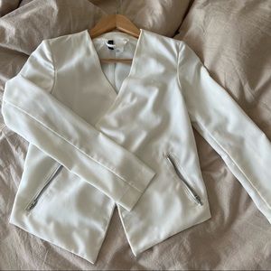 Short White Blazer